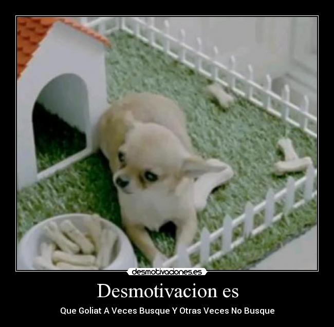 Desmotivacion es -