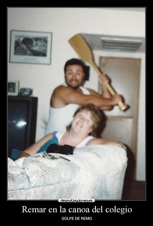 Remar en la canoa del colegio - GOLPE DE REMO