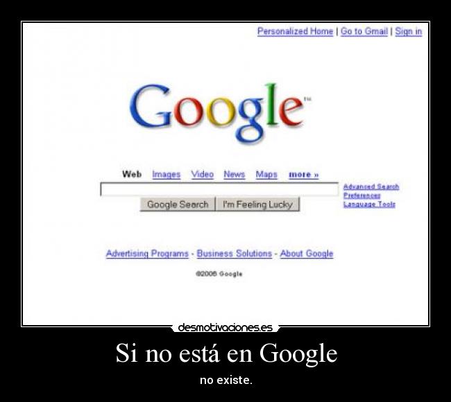 Si no está en Google -