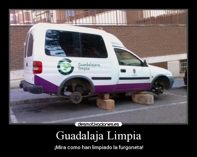 Guadalaja Limpia - ¡Mira como han limpiado la furgoneta!