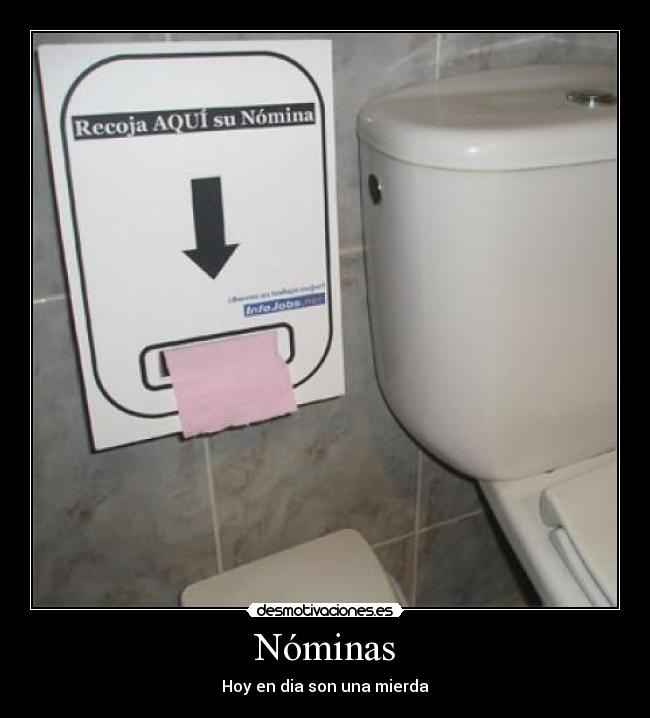 carteles nominas mierda desmotivaciones