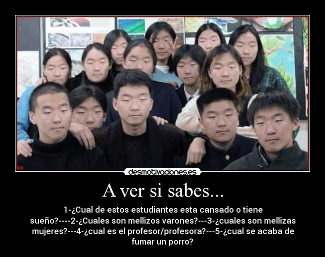 A ver si sabes... - 