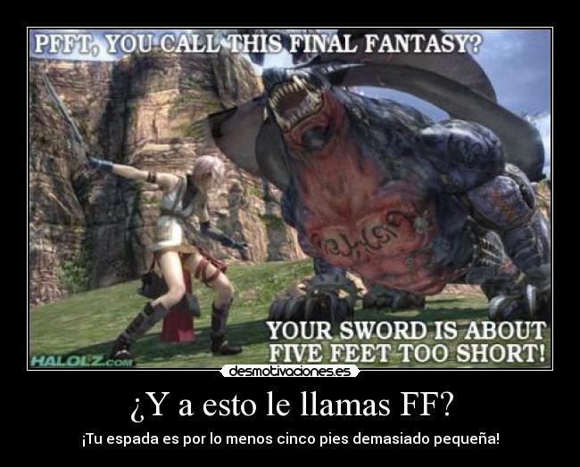 ¿Y a esto le llamas FF? -