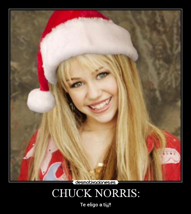 CHUCK NORRIS: - Te eligo a ti¡¡!!