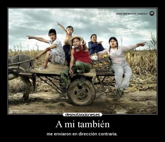 carteles direccion contraria desmotivaciones