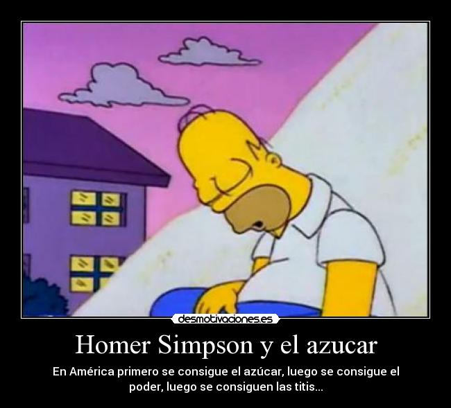 Homer Simpson y el azucar - 