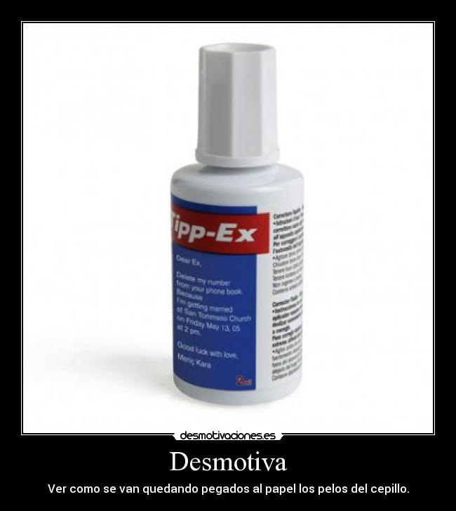 carteles tipp timo cepillo pelo desmotivaciones