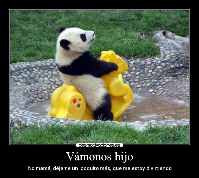 carteles panda diversion jugar desmotivaciones