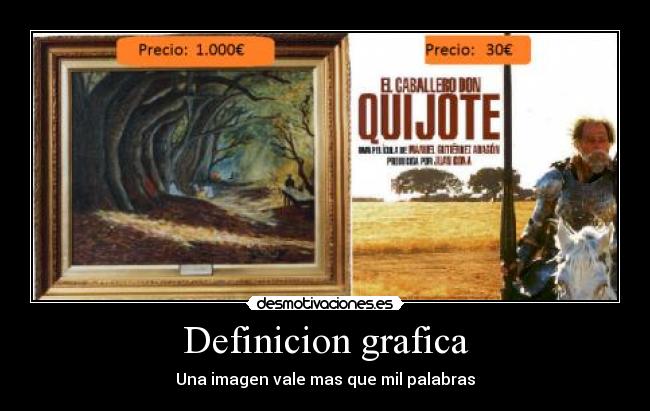 Definicion grafica - Una imagen vale mas que mil palabras