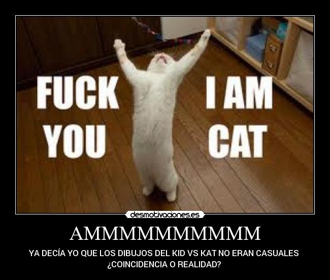 AMMMMMMMMMM - YA DECÍA YO QUE LOS DIBUJOS DEL KID VS KAT NO ERAN CASUALES
¿COINCIDENCIA O REALIDAD?