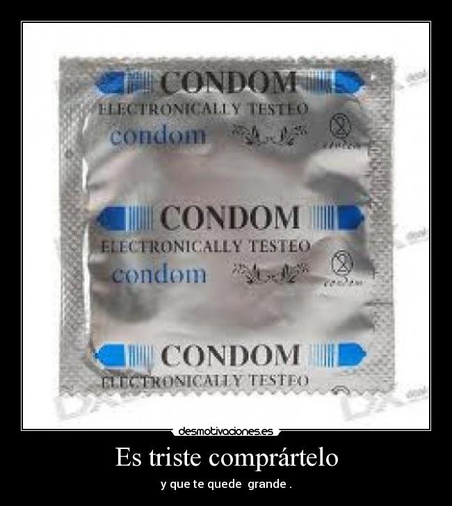 Es triste comprártelo -