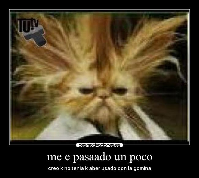 me e pasaado un poco - creo k no tenia k aber usado con la gomina