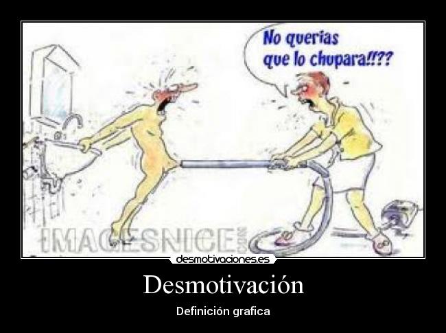 Desmotivación - Definición grafica