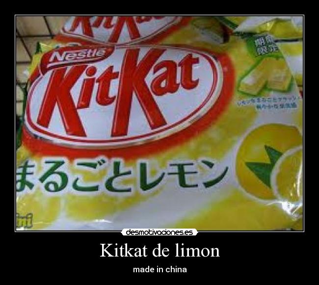 Kitkat de limon - made in china