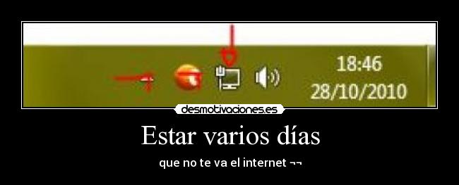 Estar varios días -