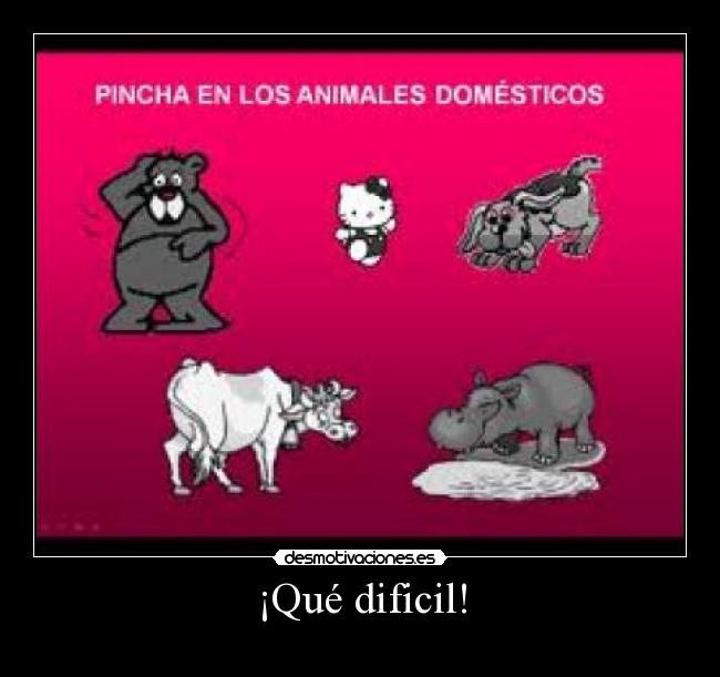 ¡Qué dificil! -