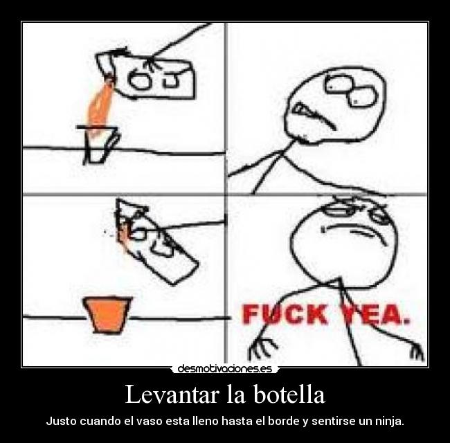 Levantar la botella -