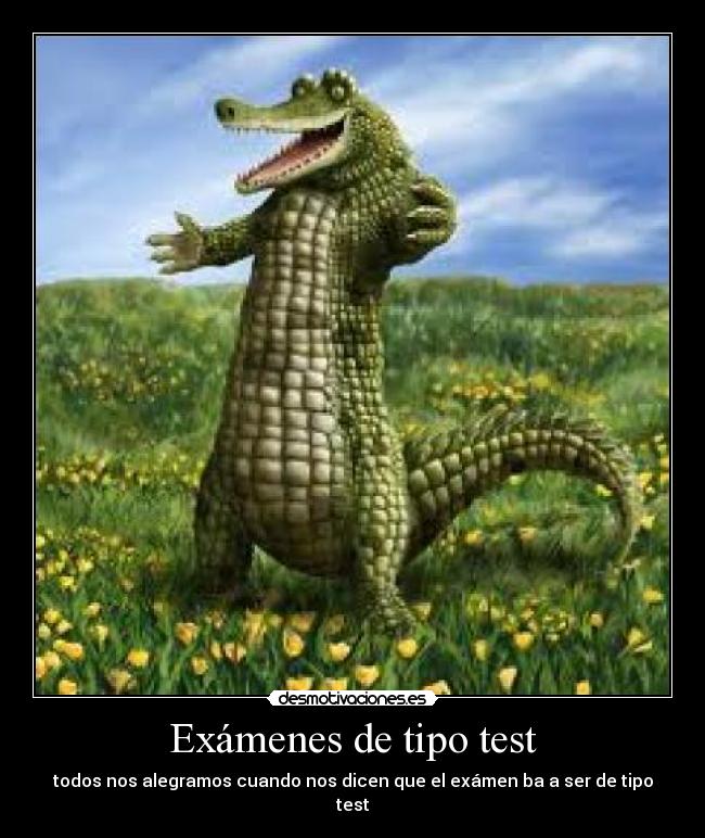 Exámenes de tipo test -