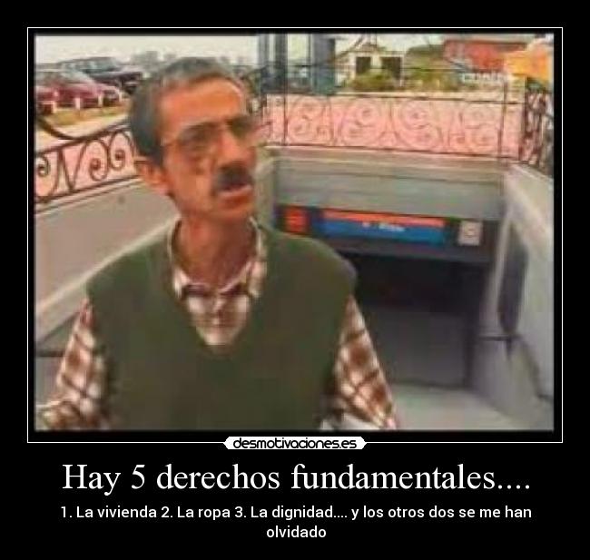 Hay 5 derechos fundamentales.... - 