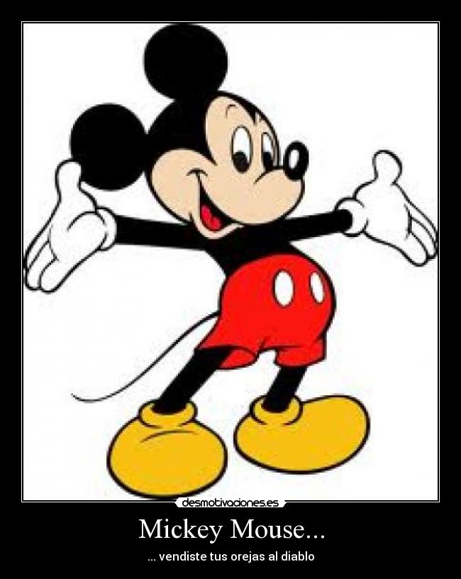 carteles mickey mouse desmotivaciones