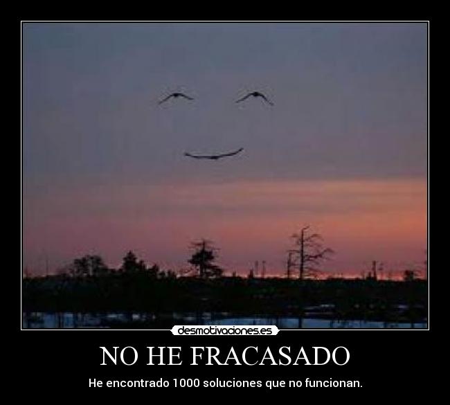 NO HE FRACASADO -
