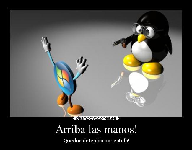 Arriba las manos! - Quedas detenido por estafa!