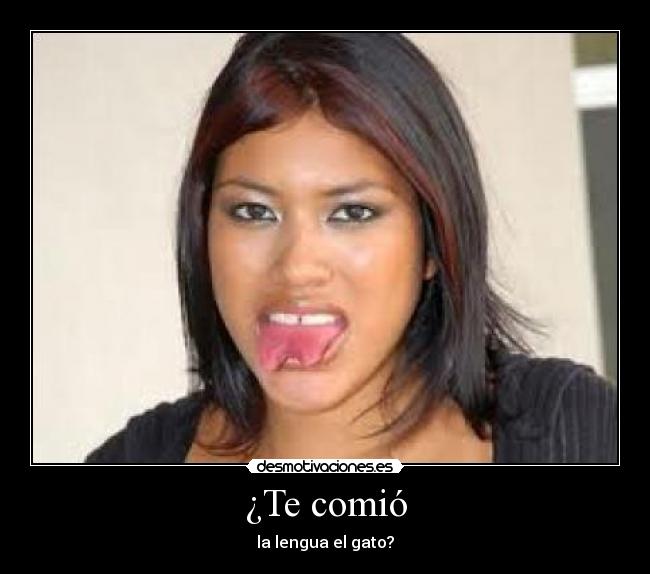 ¿Te comió - la lengua el gato?
