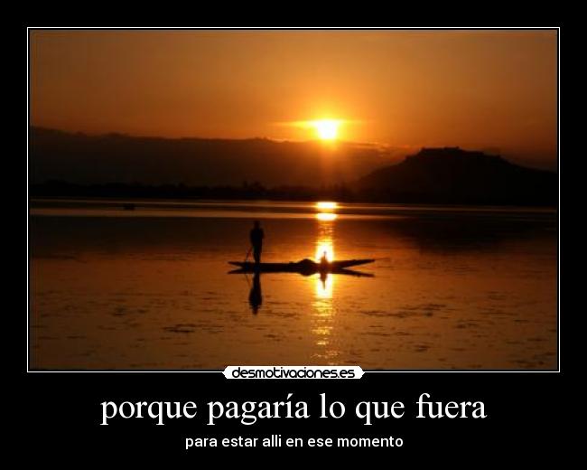 porque pagaría lo que fuera - 
