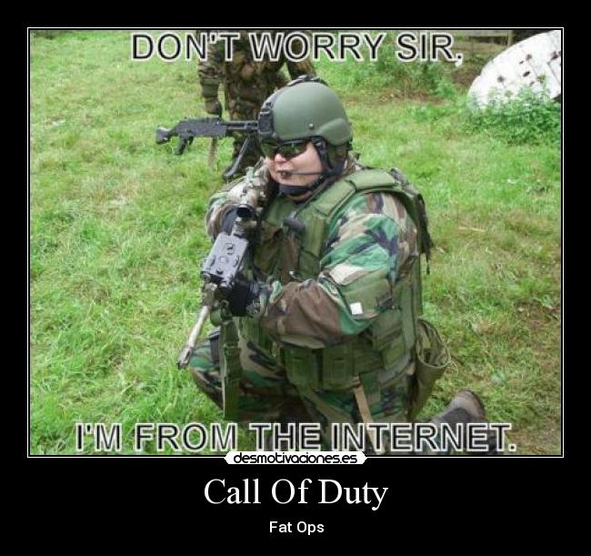 carteles cod call duty internet friki ejercito desmotivaciones