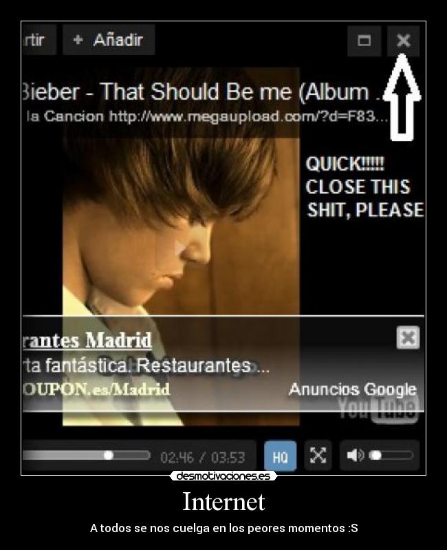 Internet - A todos se nos cuelga en los peores momentos :S