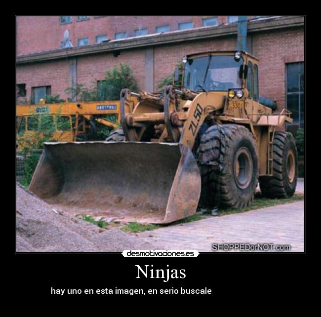Ninjas - hay uno en esta imagen, en serio buscale