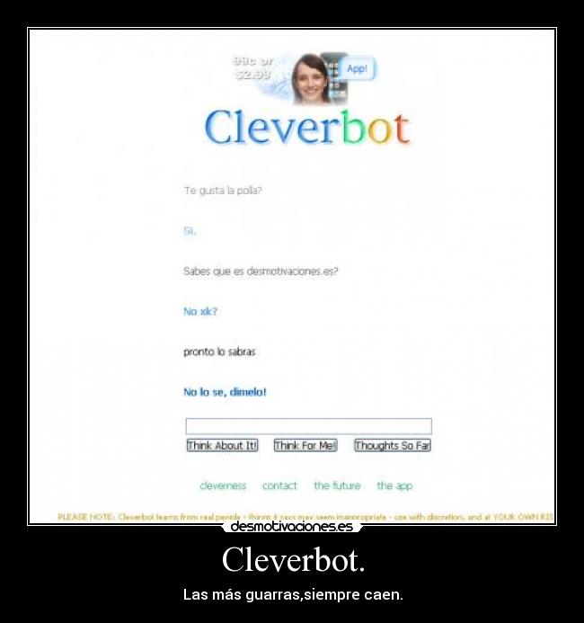 carteles cleverbot guarra sexo desmotivaciones