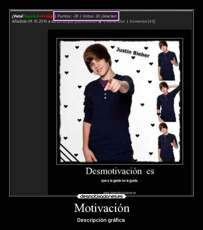 carteles justin bieber retrasado maricon gay motivacion fuck yeah desmotivaciones