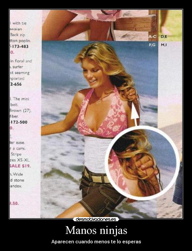 Manos ninjas - Aparecen cuando menos te lo esperas