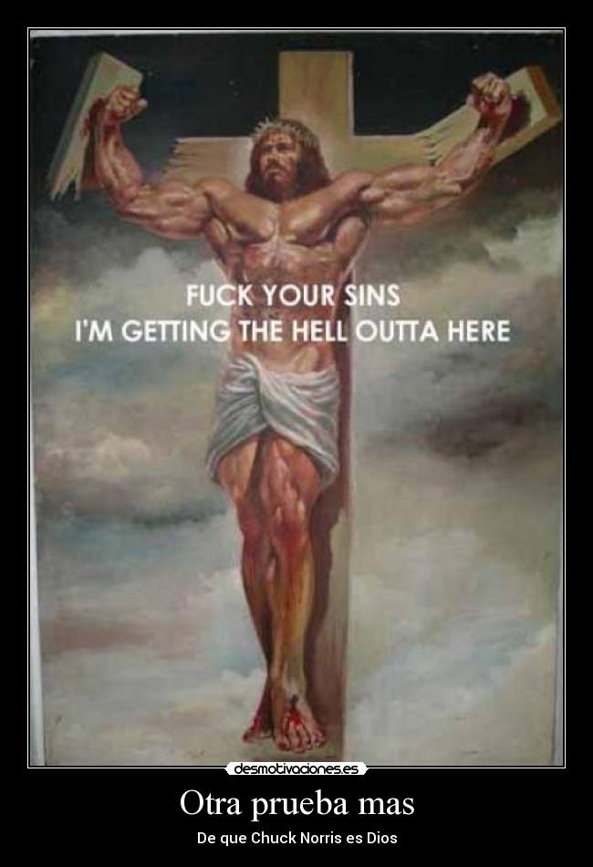 carteles chuck norris dios desmotivaciones