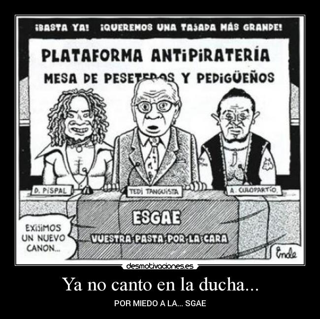 carteles sgae quitamos dinero desmotivaciones