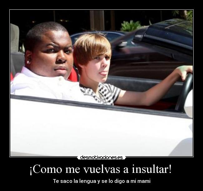 ¡Como me vuelvas a insultar! -