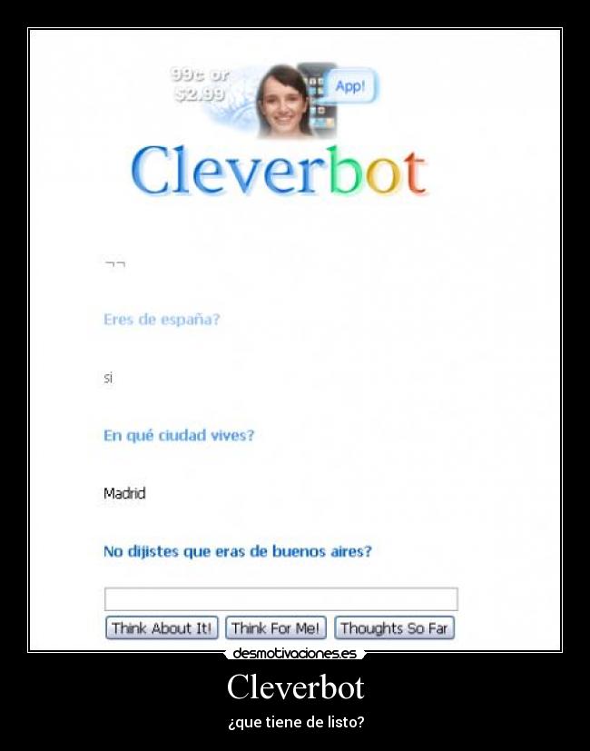 carteles cleverbot desmotivaciones