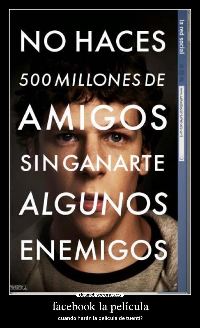 carteles facebook facebook tuenti pelicula desmotivaciones