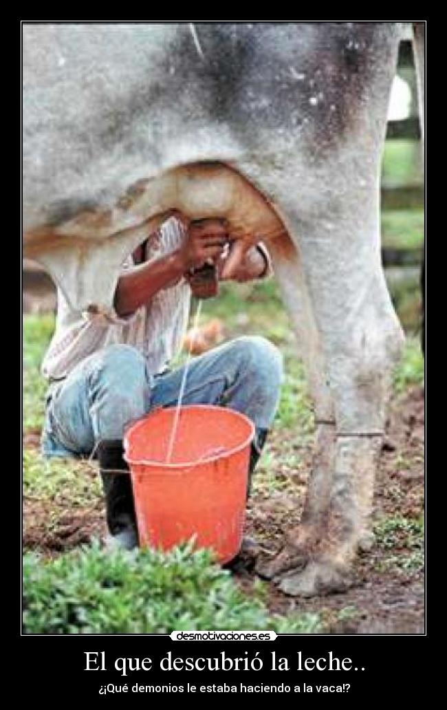 El que descubrió la leche.. -