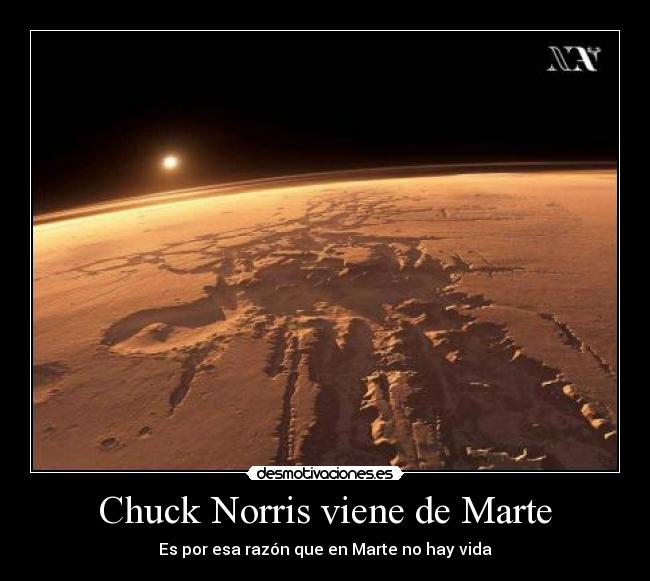 Chuck Norris viene de Marte - 