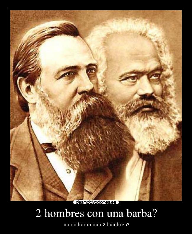 2 hombres con una barba? - o una barba con 2 hombres?