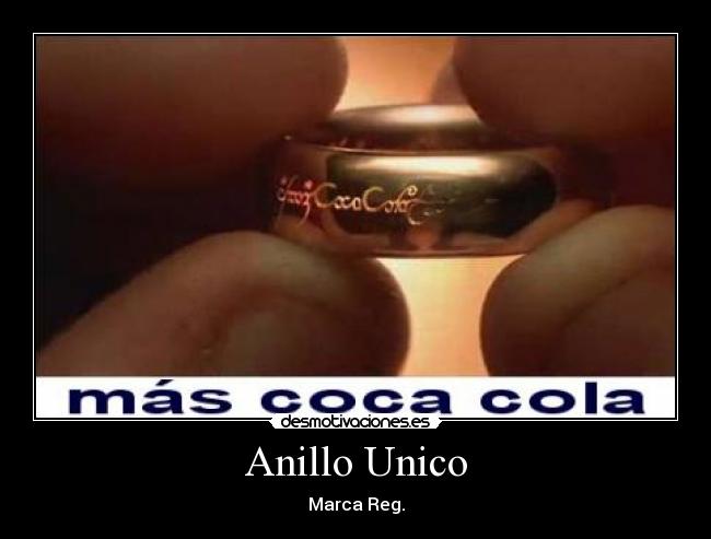 Anillo Unico - Marca Reg.