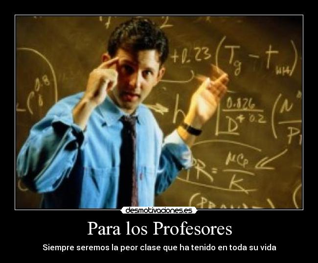 Para los Profesores - 