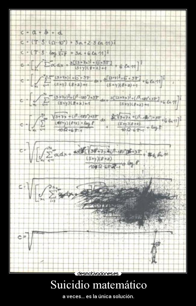 Suicidio matemático -
