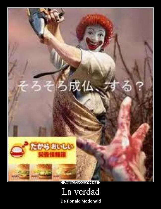 La verdad - De Ronald Mcdonald