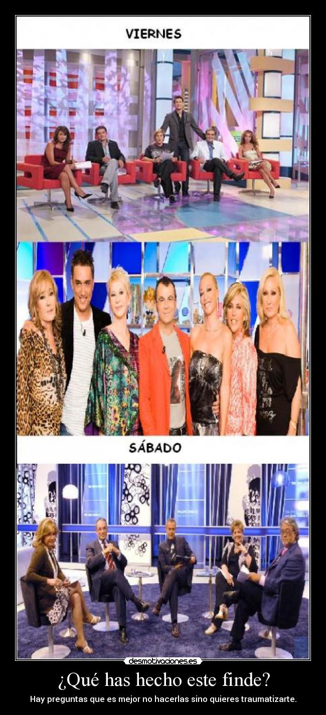 ¿Qué has hecho este finde? -