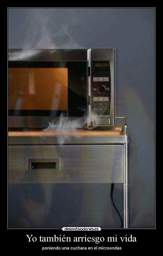 carteles vida vidacucharamicroondasriesgo desmotivaciones