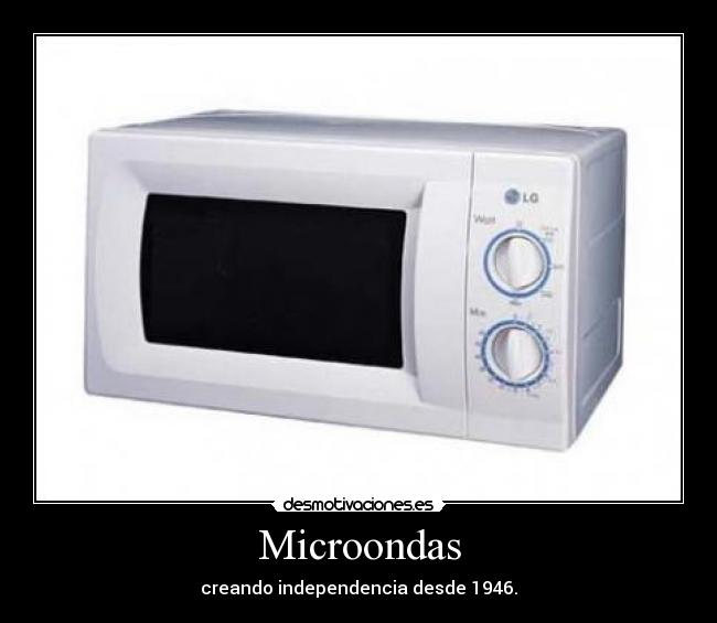 Microondas - creando independencia desde 1946.