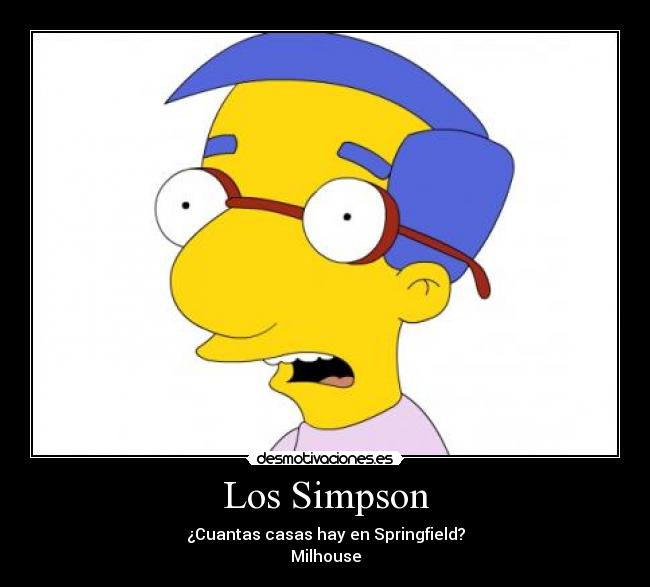 carteles los simpsons milhouse desmotivaciones